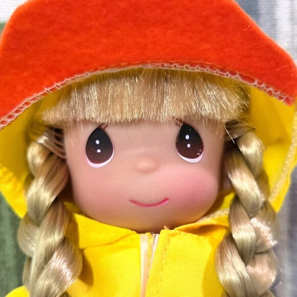 Vtg Precious Moments You Crack Me Up Doll Yellow Raincoat Duck Hat Wellies Colle - Picture 1 of 12